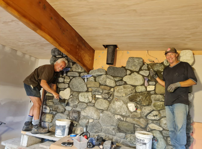 Seaward Pottery Accommodation Stonework In Progress